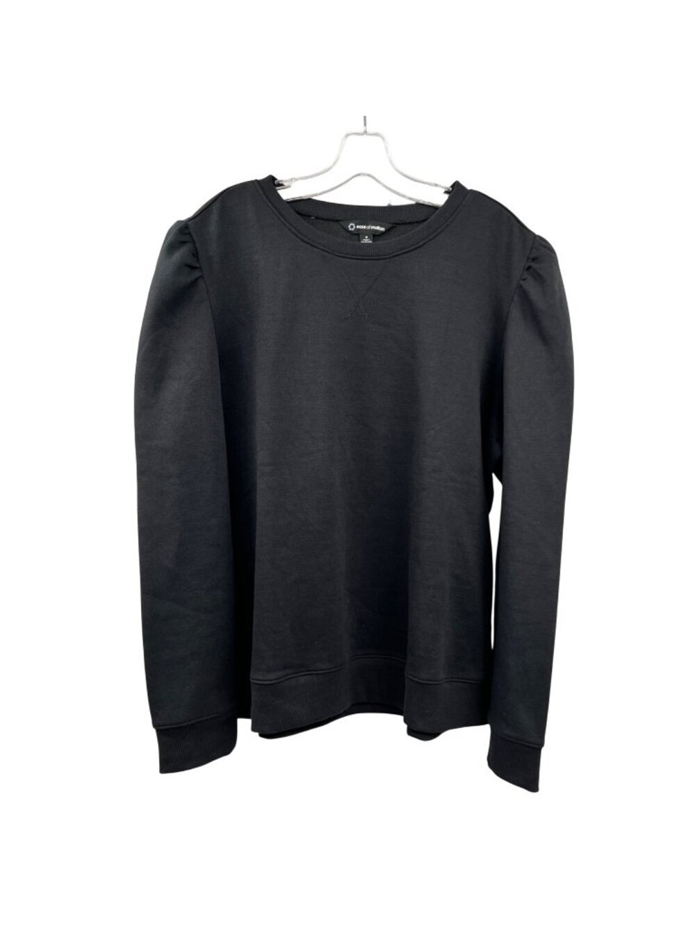 Ease of Motion Womens Black Sweatshirt Long Bishop Sleeve Size XL
